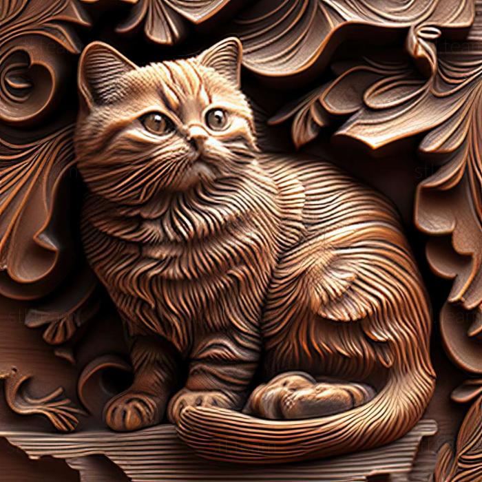 3D модель Знаменита тварина кішка Мару (STL)